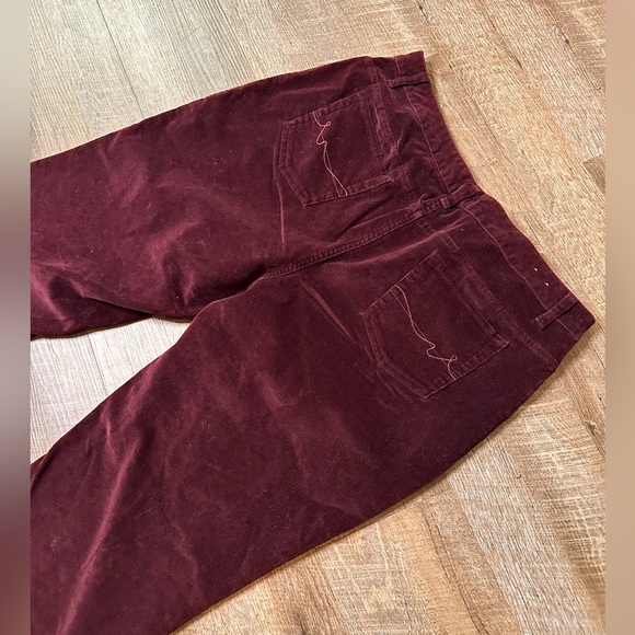 Burgundy Corduroy Pants - Picture 4 of 5